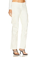 Miaou Raven Cargo Pant in Creme, view 2, click to view large image.