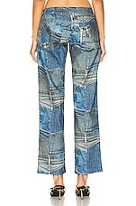 Miaou Atlas Pant in Denim Print, view 3, click to view large image.