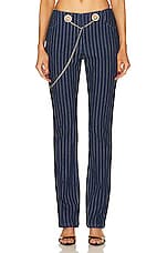 Miaou Tommy Pant in Varsity Pinstripe, view 1, click to view large image.
