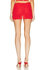 Miaou Cleo Skirt in Red, view 3, click to view large image.