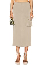 Miaou Suki Skirt in Sage, view 1, click to view large image.