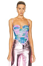 Miaou Deia Corset Top in Thermal Pastel, view 1, click to view large image.