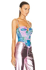 Miaou Deia Corset Top in Thermal Pastel, view 2, click to view large image.
