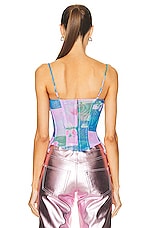 Miaou Deia Corset Top in Thermal Pastel, view 3, click to view large image.