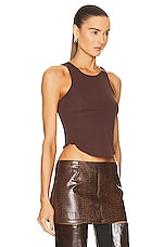 Miaou Bobbi Tank Top in Umber, view 2, click to view large image.
