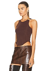 Miaou Bobbi Tank Top in Umber, view 3, click to view large image.