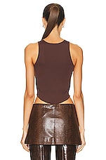 Miaou Bobbi Tank Top in Umber, view 4, click to view large image.