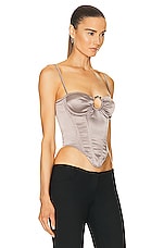 Miaou Deia Corset in Silver, view 2, click to view large image.