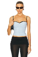 Miaou Renzo Tube Top in Baby Blue, view 1, click to view large image.