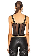 Miaou Deville Corset Top in Black, view 3, click to view large image.