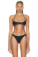 Miaou Rio Bikini Top in Black, view 1, click to view large image.