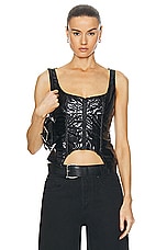Miaou Kira Corset in Black, view 1, click to view large image.