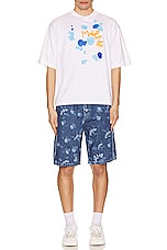 Marni Shorts in Iris Blue, view 4, click to view large image.