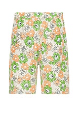 Marni X Paloma Funky Charm Explosion Boxer Short in Bone, view 2, click to view large image.