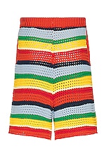 Marni X No Vacancy Inn Cable Shorts In Multi in Multi, view 2, click to view large image.