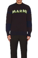 Marni Roundneck Sweater in Coffee, view 3, click to view large image.