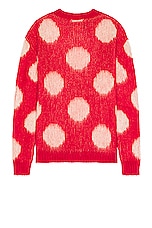 Marni Roundneck Sweater in Tulip, view 2, click to view large image.