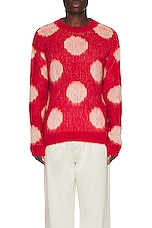 Marni Roundneck Sweater in Tulip, view 3, click to view large image.