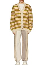 Marni V-Neck L/S Cardigan in Light Camel, view 4, click to view large image.