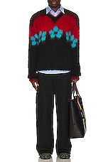 Marni V Neck Sweater in Black, view 4, click to view large image.