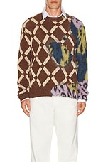 Marni Roundneck Sweater in Multicolor, view 3, click to view large image.