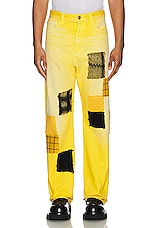 Marni Trousers in Maize, view 4, click to view large image.