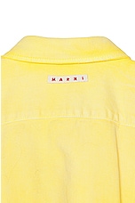 Marni Patchwork Shirt in Maize, view 3, click to view large image.