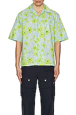 Marni S/S Shirt in Aquamarine, view 3, click to view large image.