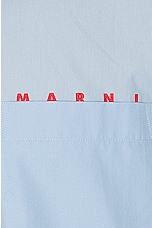 Marni L/S Shirt in Iris Blue, view 3, click to view large image.