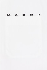 Marni S/S Shirt in Lily White., view 3, click to view large image.