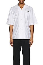 Marni S/S Shirt in Lily White., view 4, click to view large image.