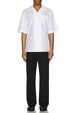 Marni S/S Shirt in Lily White., view 5, click to view large image.