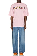 Marni T-Shirt in Magnolia, view 4, click to view large image.