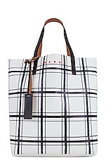 Marni Tribeca Tote Bag N/S in Lily White & Black, view 1, click to view large image.