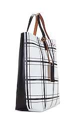 Marni Tribeca Tote Bag N/S in Lily White & Black, view 3, click to view large image.