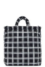 Marni Tote Ns Nylon Check in Black, view 2, click to view large image.