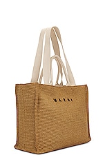 Marni Large Basket in Sienna & Natural, view 3, click to view large image.