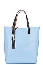 Marni Tote N/S in Light Blue, view 1, click to view large image.