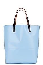 Marni Tote N/S in Light Blue, view 2, click to view large image.