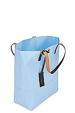Marni Tote N/S in Light Blue, view 4, click to view large image.
