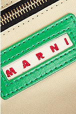 Marni Large Basket in Green, Fuchsia & Cypress, view 5, click to view large image.
