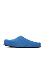 Marni Fussbett Sabot Mule in Iris Blue, view 5, click to view large image.