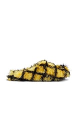 Marni Fussbett Sabot in Gold & Black, view 1, click to view large image.