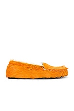 Marni Moccasin Shoe in Pumpkin, view 1, click to view large image.