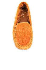Marni Moccasin Shoe in Pumpkin, view 4, click to view large image.