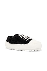 Marni Sneakers in Lily White & Black, view 2, click to view large image.