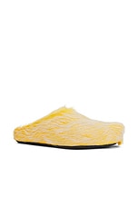 Marni Fussbett Sabot in Yellow, view 2, click to view large image.