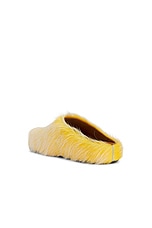 Marni Fussbett Sabot in Yellow, view 3, click to view large image.