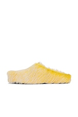 Marni Fussbett Sabot in Yellow, view 5, click to view large image.