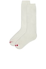 Marni Mid-Calf Socks in Lily White, view 3, click to view large image.